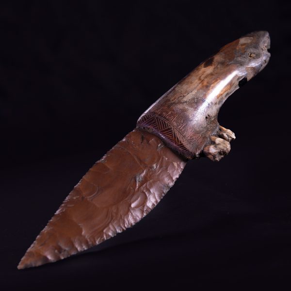 Stone Jaw Bone Knife