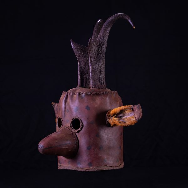 Prong Horn Spirit Mask angled view